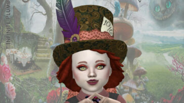 Arcane Illusions Toddler Mad Hatter Hat by InfinitePlumbobs at TSR