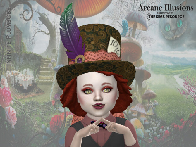 Arcane Illusions Toddler Mad Hatter Hat by InfinitePlumbobs at TSR