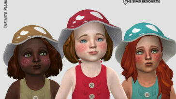 Arcane Illusions Toddler Mushroom Hat by InfinitePlumbobs at TSR