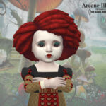 Arcane Illusions Toddler Queen of Hearts Face Paint by InfinitePlumbobs at TSR