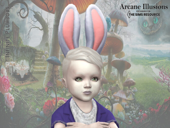 Arcane Illusions Toddler White Rabbit Ears by InfinitePlumbobs at TSR