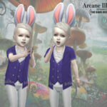 Arcane Illusions Toddler White Rabbit Shirt by InfinitePlumbobs at TSR