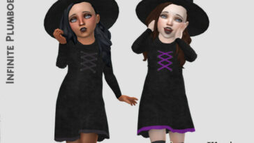 Arcane Illusions Toddler Witches Dress by InfinitePlumbobs at TSR