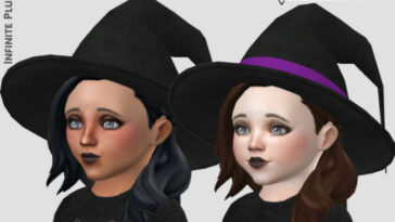 Arcane Illusions Toddler Witches Hat by InfinitePlumbobs at TSR