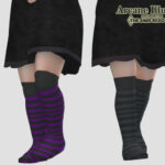 Arcane Illusions Toddler Witches Socks by InfinitePlumbobs at TSR