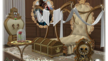 Arcane Illusions fairytale princess bedroom by jomsims at TSR