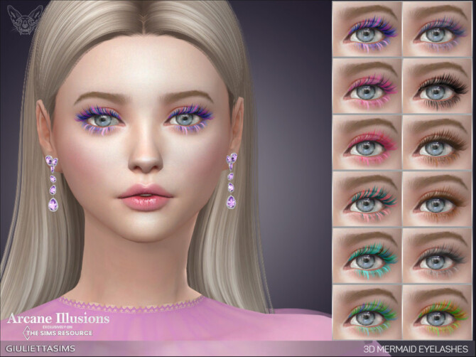 Arcane Illusions – 3D Mermaid Eyelashes by feyona at TSR