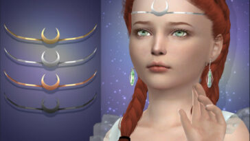 Arcane Illusions – Crescent Moon Circlet For Kids by feyona at TSR