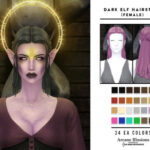 Arcane Illusions – Dark Elf Hairstyle by OranosTR at TSR