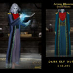 Arcane Illusions – Dark Elf Outfit by OranosTR at TSR