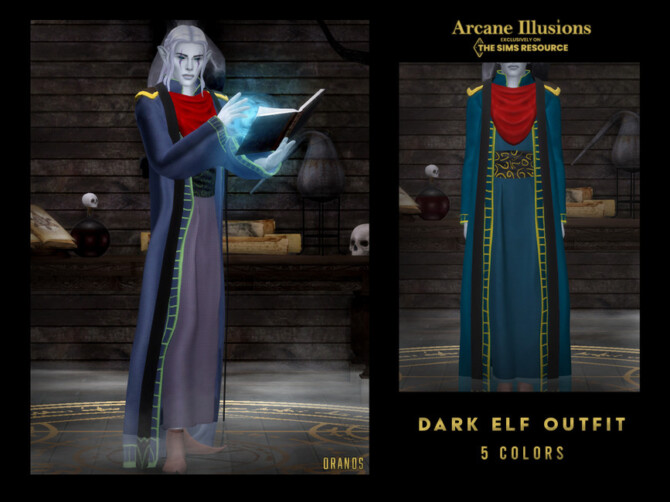 Arcane Illusions – Dark Elf Outfit by OranosTR at TSR