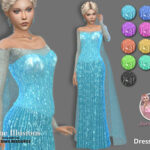 Arcane Illusions – Dress Elsa1 by Jaru Sims at TSR