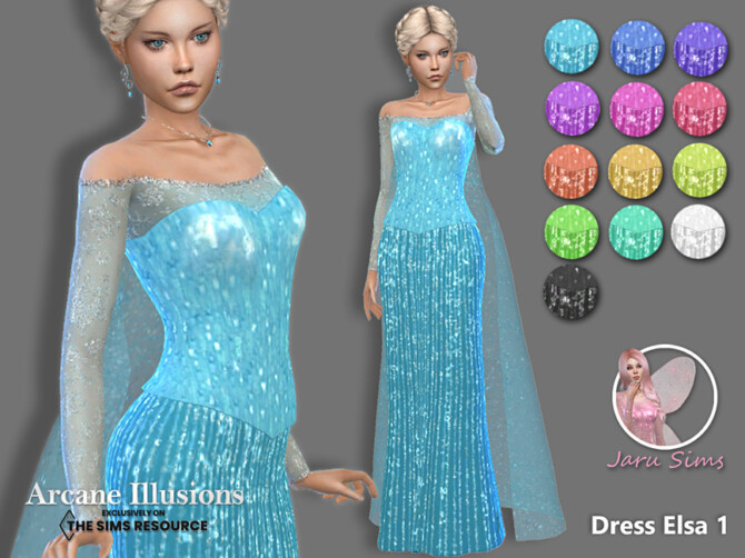 Arcane Illusions – Dress Elsa1 by Jaru Sims at TSR