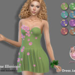 Arcane Illusions – Dress Jasmin 1 by Jaru Sims at TSR