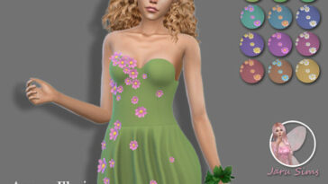 Arcane Illusions – Dress Jasmin 1 by Jaru Sims at TSR