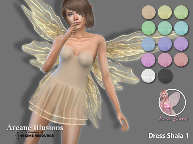 Arcane Illusions – Dress Shaia1 by Jaru Sims at TSR