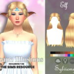 Arcane Illusions – Elf Hairstyle by Sylviemy at TSR