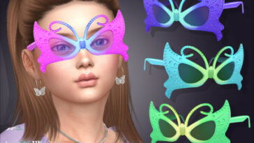 Arcane Illusions – Fairy Butterfly Sunglasses For Kids by feyona at TSR