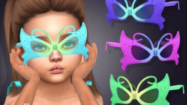 Arcane Illusions – Fairy Butterfly Sunglasses For toddlers by feyona at TSR