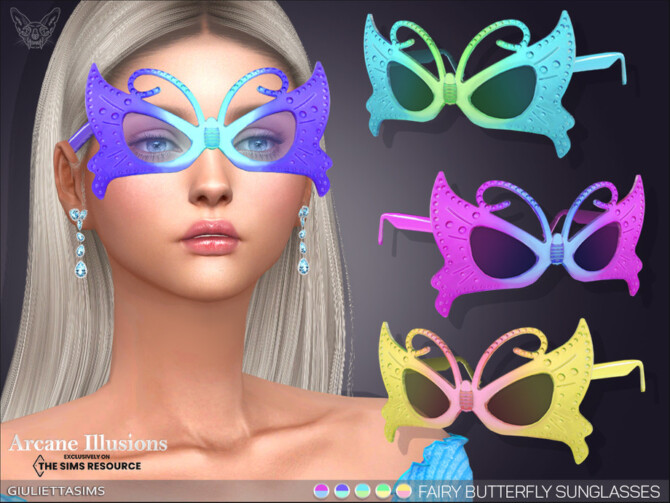 Arcane Illusions – Fairy Butterfly Sunglasses by feyona at TSR