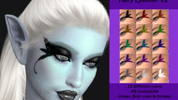 Arcane Illusions – Fairy Eyeliner V2 by PinkyCustomWorld at TSR