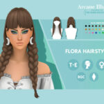 Arcane Illusions – Flora Hairstyle by simcelebrity00 at TSR