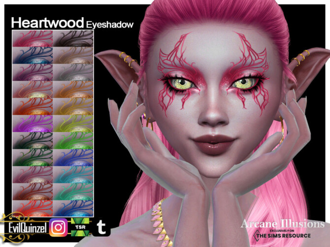 Arcane Illusions – Heartwood Eyeshadow by EvilQuinzel at TSR