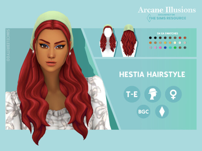 Arcane Illusions – Hestia Hairstyle by simcelebrity00 at TSR