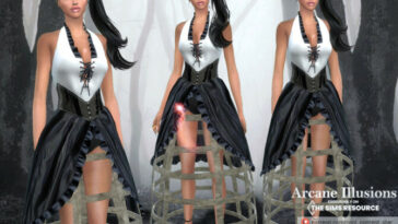 Arcane Illusions – Magic Dress by sims2fanbg at TSR