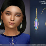 Arcane Illusions – Magical Caged Crystal Earrings kids by feyona at TSR