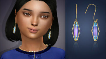 Arcane Illusions – Magical Caged Crystal Earrings kids by feyona at TSR