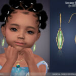 Arcane Illusions – Magical Caged Crystal Earrings toddlers by feyona at TSR