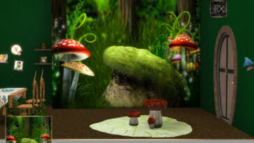 Arcane Illusions – Magical Mushroom Forest Mural by theeaax at TSR