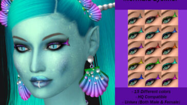 Arcane Illusions – Mermaid Eyeliner by PinkyCustomWorld at TSR