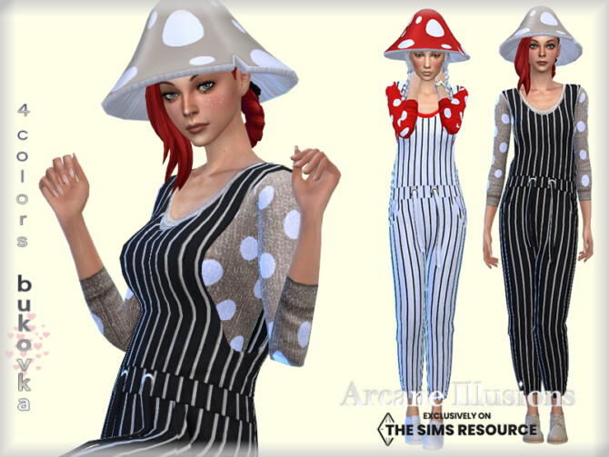 Arcane Illusions – Mushroom Overalls by bukovka at TSR