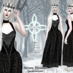 Arcane Illusions – NYVA – Long Dress by Helsoseira at TSR