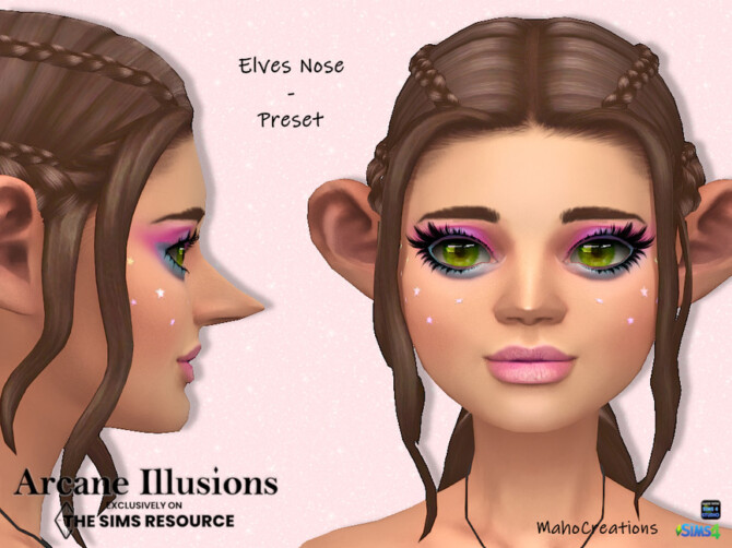 Arcane Illusions – Nose Preset Elves by MahoCreations at TSR