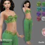 Arcane Illusions – Outfit Aava 1 by Jaru Sims at TSR