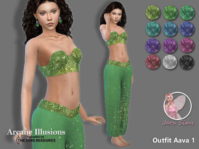 Arcane Illusions – Outfit Aava 1 by Jaru Sims at TSR