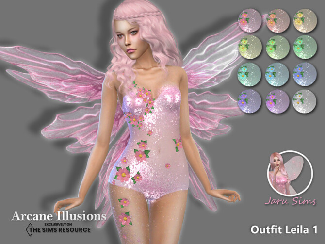 Arcane Illusions – Outfit Leila 1 by Jaru Sims at TSR