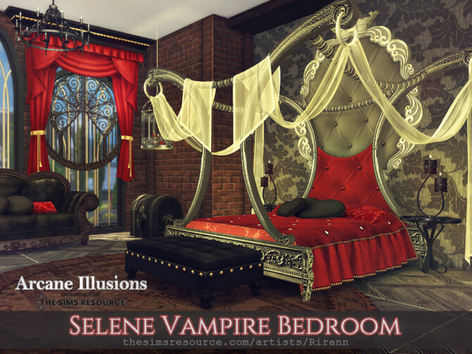 Arcane Illusions – Selene Vampire Bedroom by Rirann at TSR