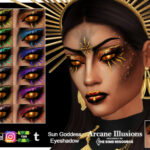 Arcane Illusions – Sun Goddess Eyeshadow by EvilQuinzel at TSR