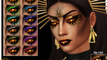 Arcane Illusions – Sun Goddess Eyeshadow by EvilQuinzel at TSR