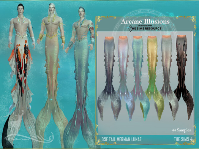 Arcane Illusions – Tail Merman Lunae by DanSimsFantasy at TSR