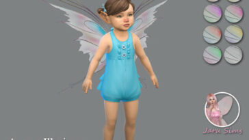 Arcane Illusions – Toddler Fairy Wings 2 by Jaru Sims at TSR