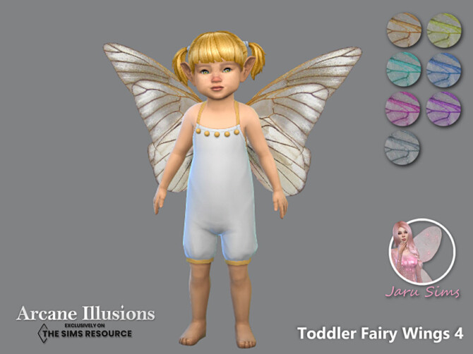 Arcane Illusions – Toddler Fairy Wings 4 by Jaru Sims at TSR