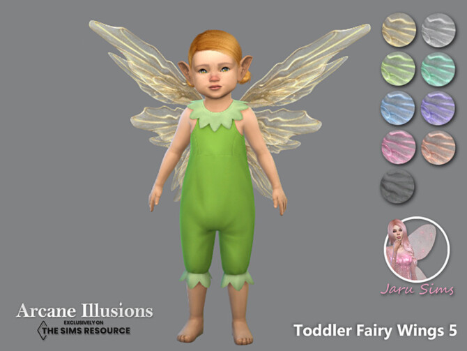 Arcane Illusions – Toddler Fairy Wings 5 by Jaru Sims at TSR