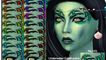 Arcane Illusions – Underwater Eyeshadow by EvilQuinzel at TSR