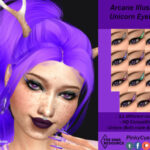 Arcane Illusions – Unicorn Eyeliner by PinkyCustomWorld at TSR