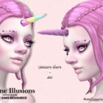 Arcane Illusions – Unicorn Horn Acc by MahoCreations at TSR